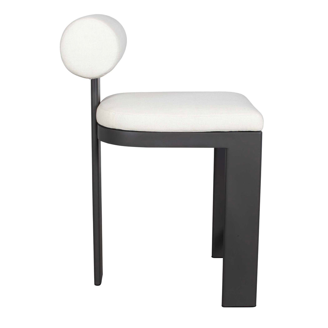 American Home Furniture Uttermost Bolster Back White Outdoor Counter Stool