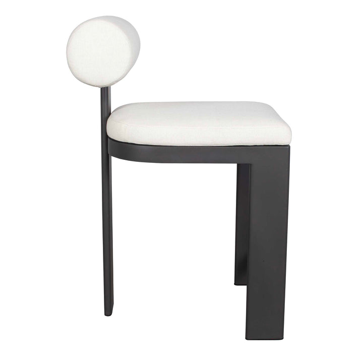 American Home Furniture Uttermost Bolster Back White Outdoor Counter Stool