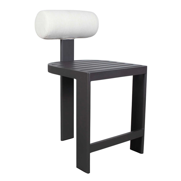 American Home Furniture Uttermost Bolster Back White Outdoor Counter Stool