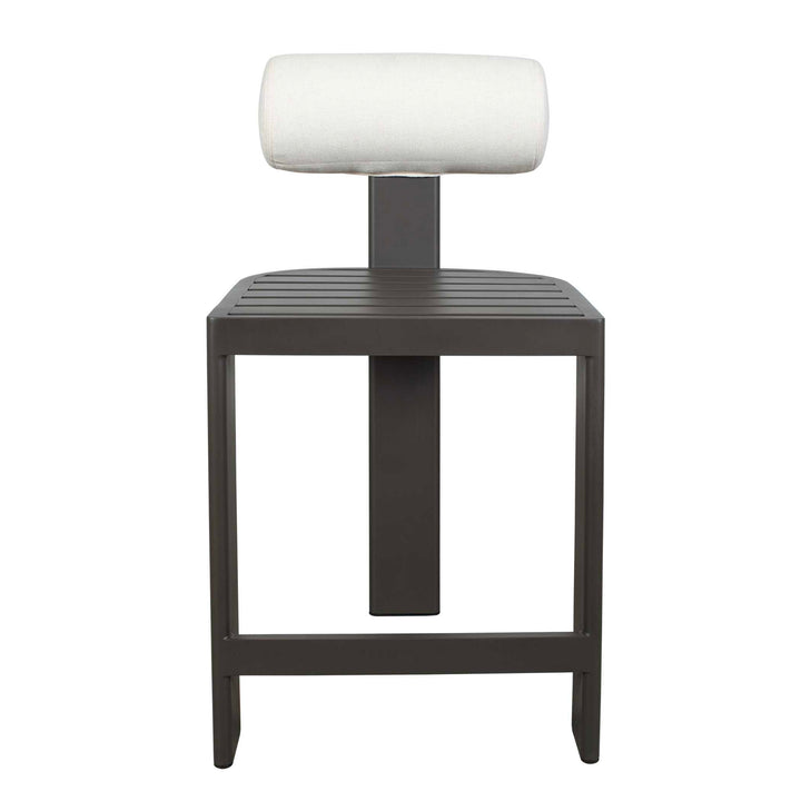 American Home Furniture Uttermost Bolster Back White Outdoor Counter Stool