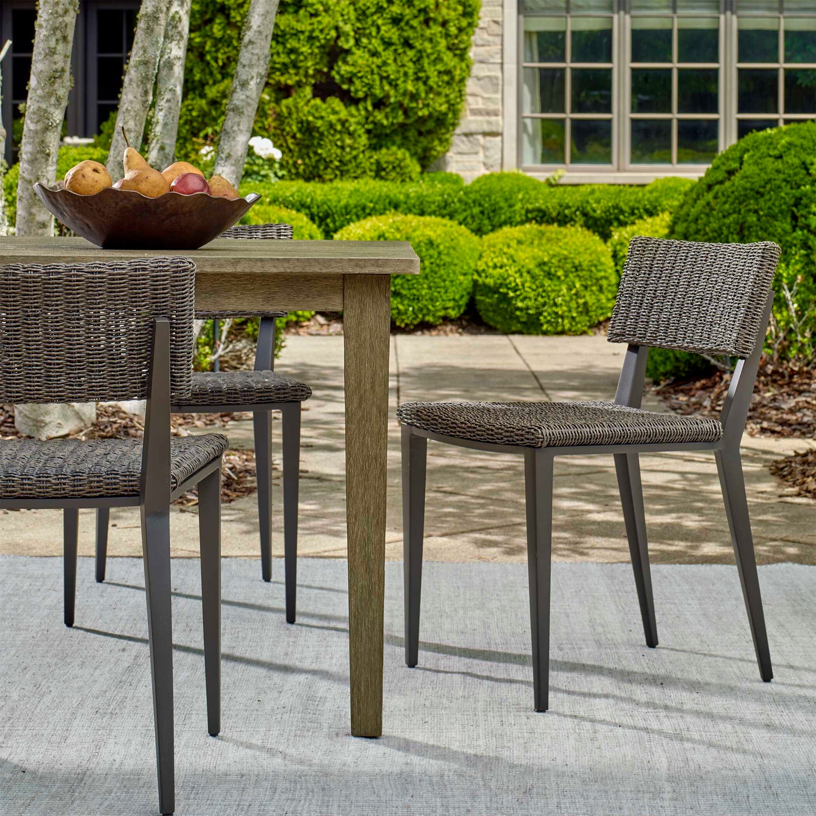 American Home Furniture Uttermost Calbas Java Outdoor Dining Chair Set of 2