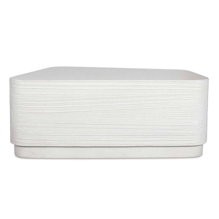 Saltwater White Concrete Coffee Table