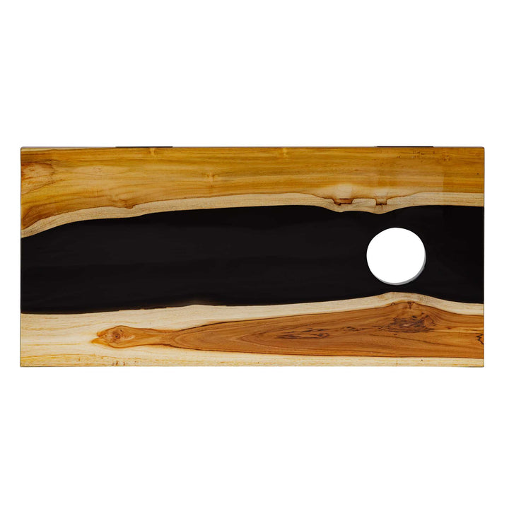 American Home Furniture Uttermost Clearwood Black Cornhole Game Set of 2