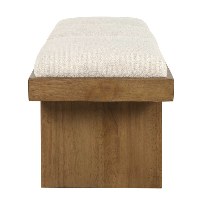 Haden White Upholstery Bench