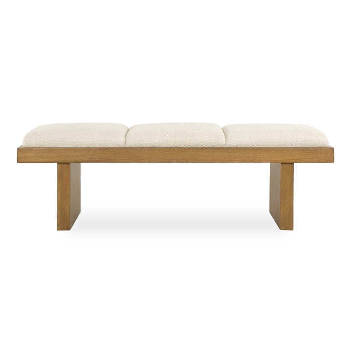 Haden White Upholstery Bench