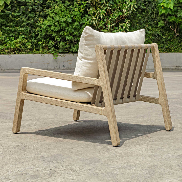 American Home Furniture Uttermost Strapped Outdoor Lounge Chair