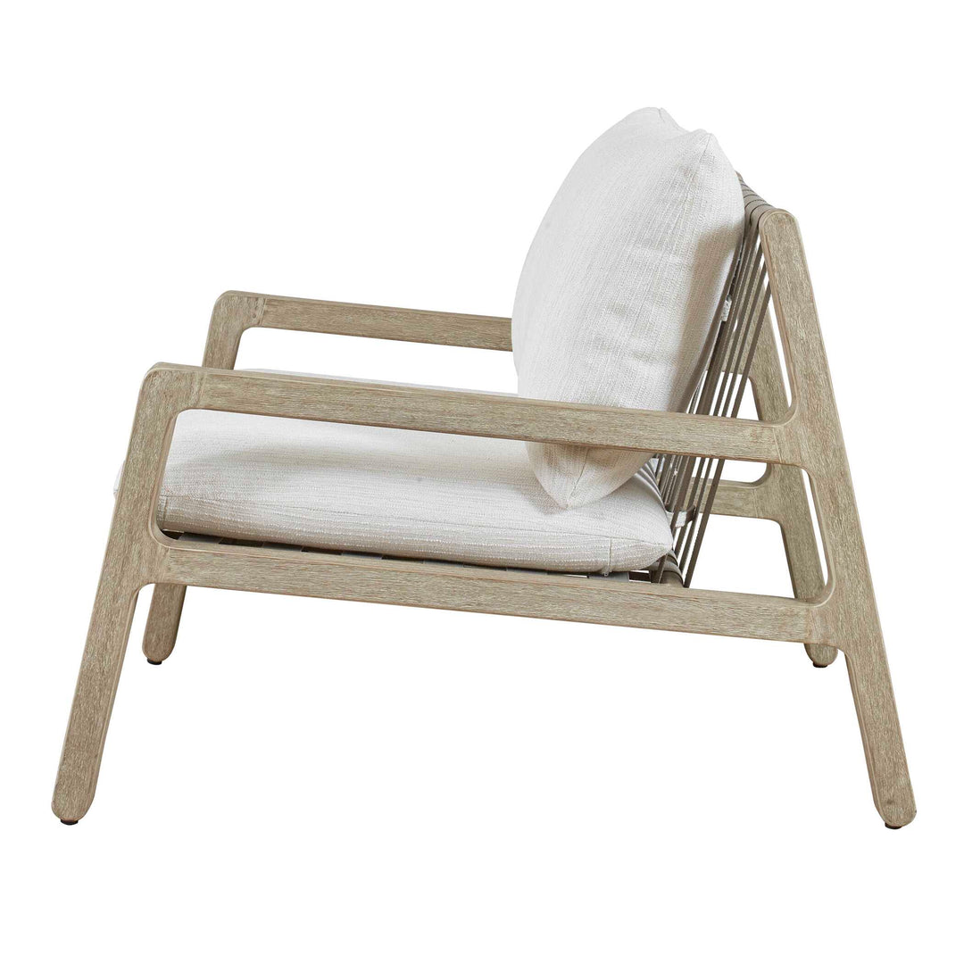 American Home Furniture Uttermost Strapped Outdoor Lounge Chair