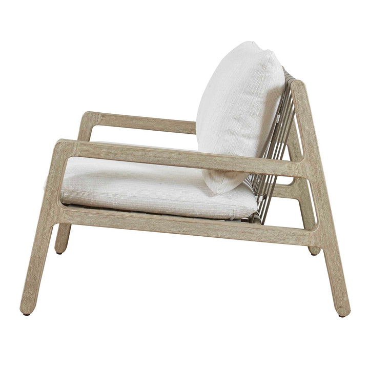 American Home Furniture Uttermost Strapped Outdoor Lounge Chair