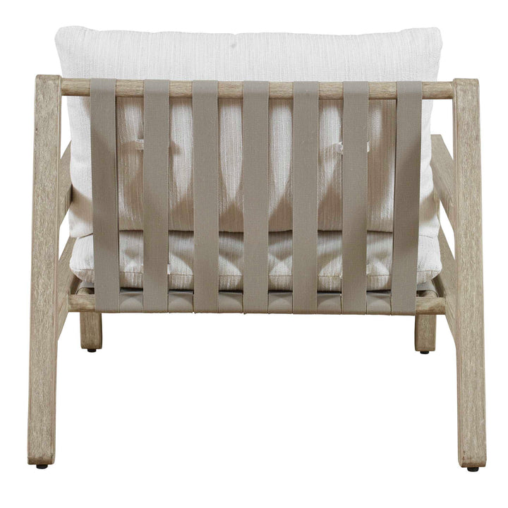 American Home Furniture Uttermost Strapped Outdoor Lounge Chair