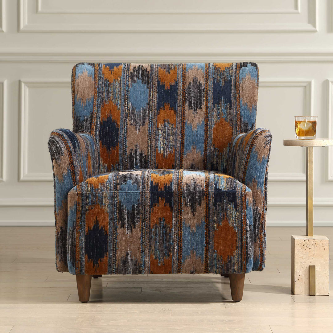 Lainey Upholstered Ikat Armchair
