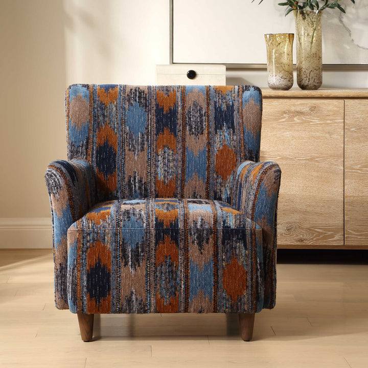 Lainey Upholstered Ikat Armchair