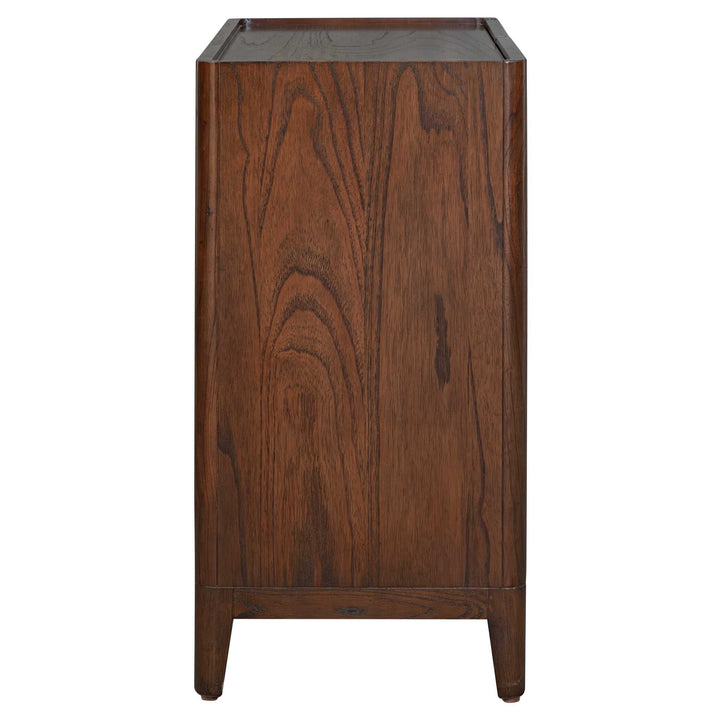 On The Block 2 Door Walnut Cabinet