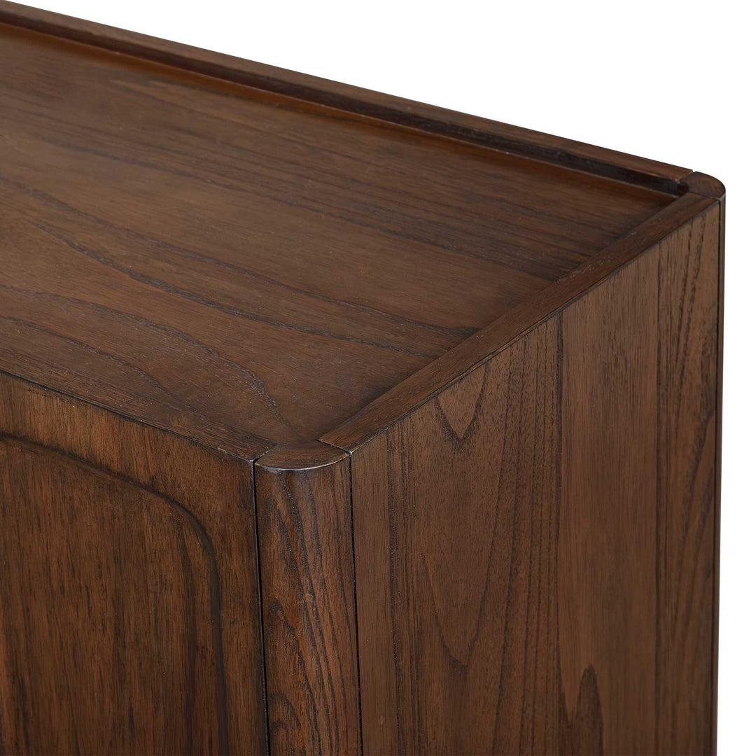 On The Block 2 Door Walnut Cabinet