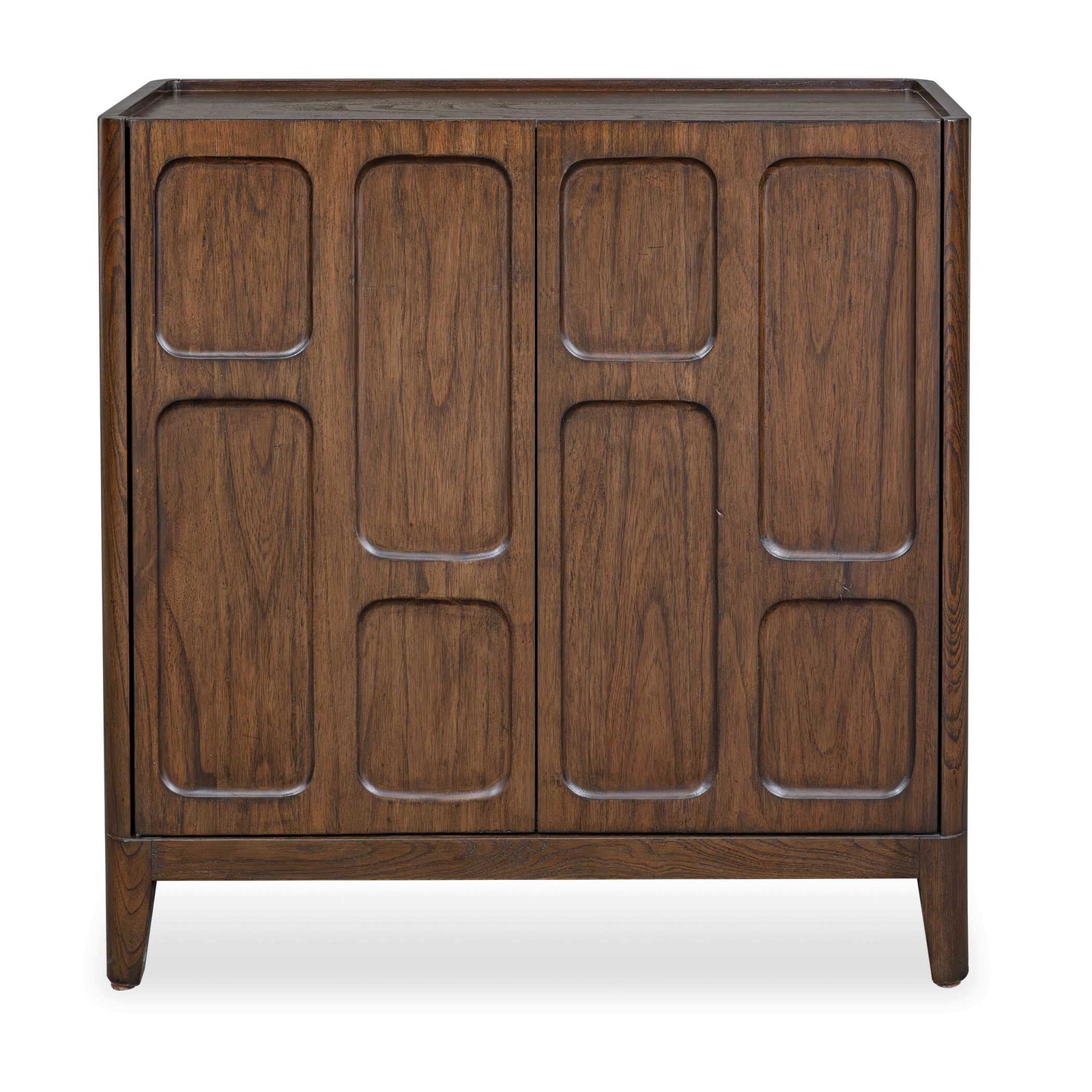 On The Block 2 Door Walnut Cabinet