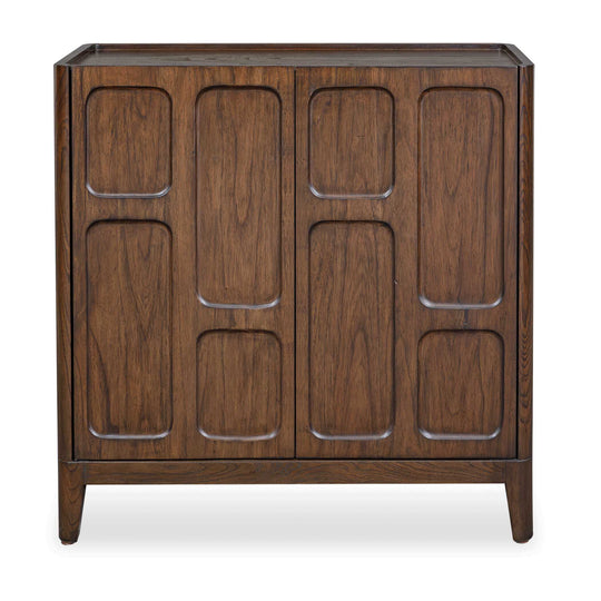 On The Block 2 Door Walnut Cabinet