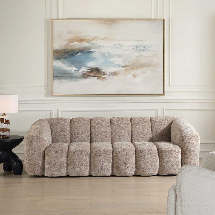 Modella Upholstered Chenille Sofa