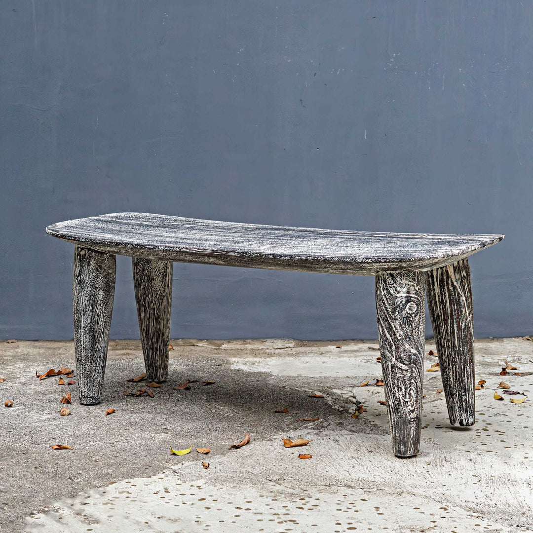 Fade To Black Wood Bench