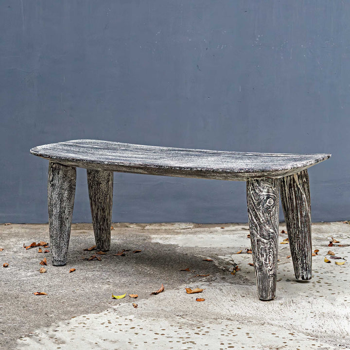 Fade To Black Wood Bench