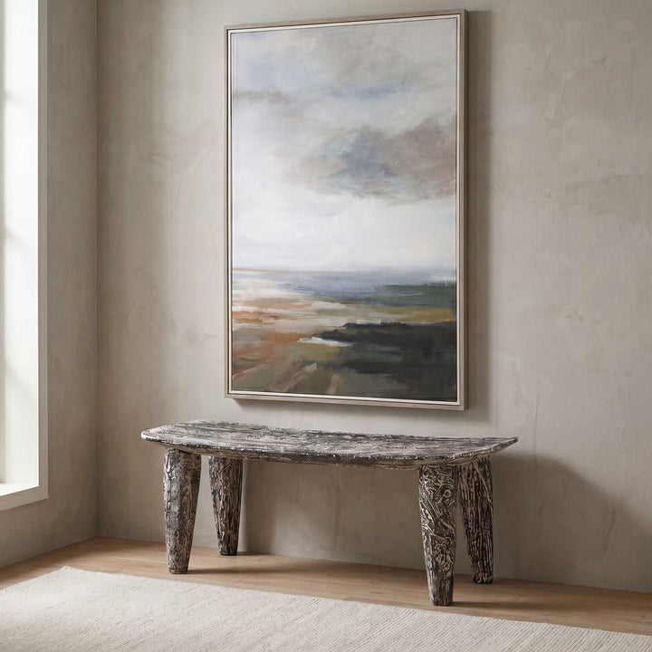 Fade To Black Wood Bench