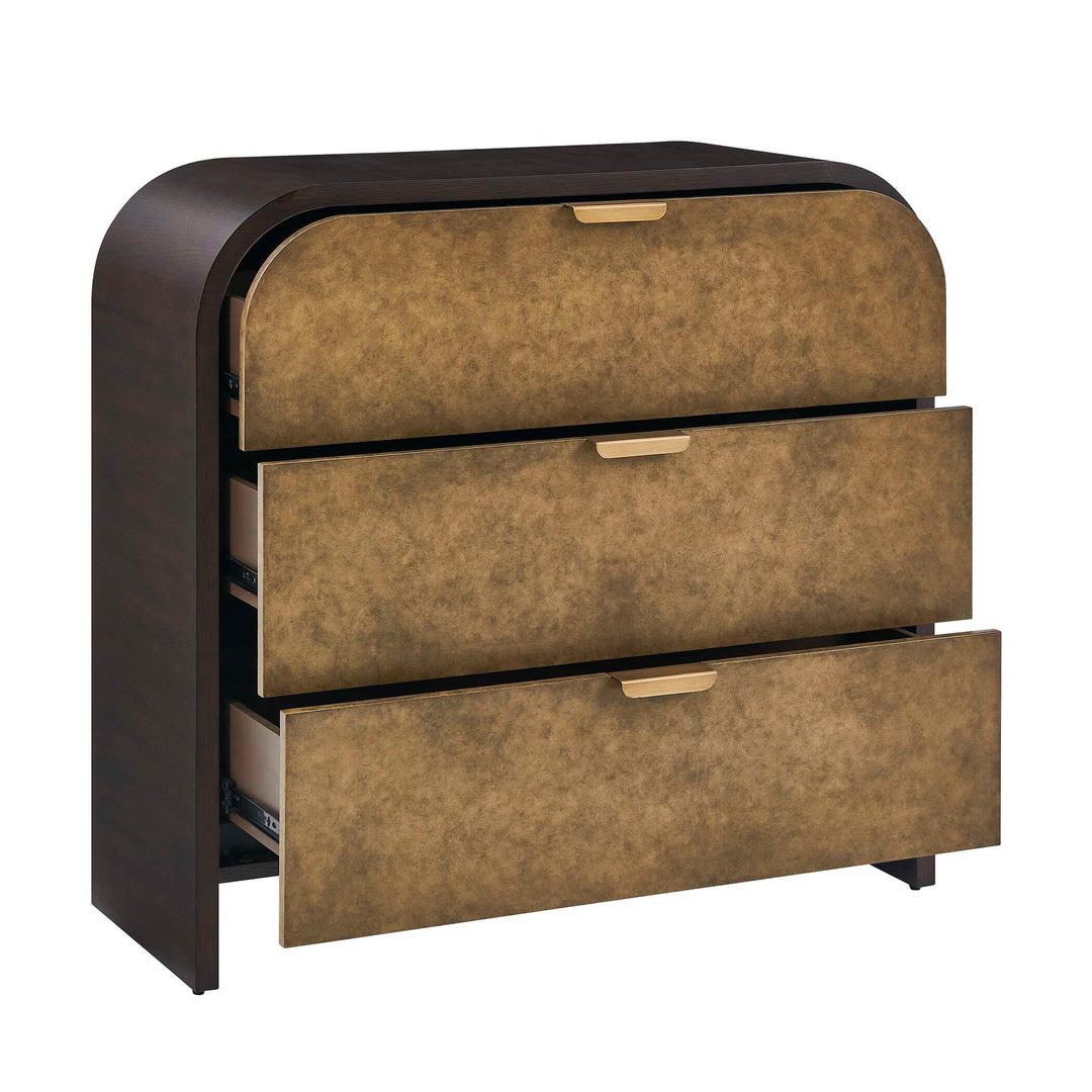 Byrams 3 Drawer Oak Chest