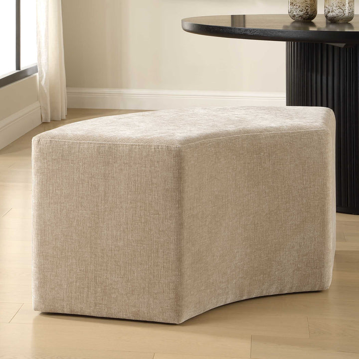 Khai Rounded Plush Dining Bench