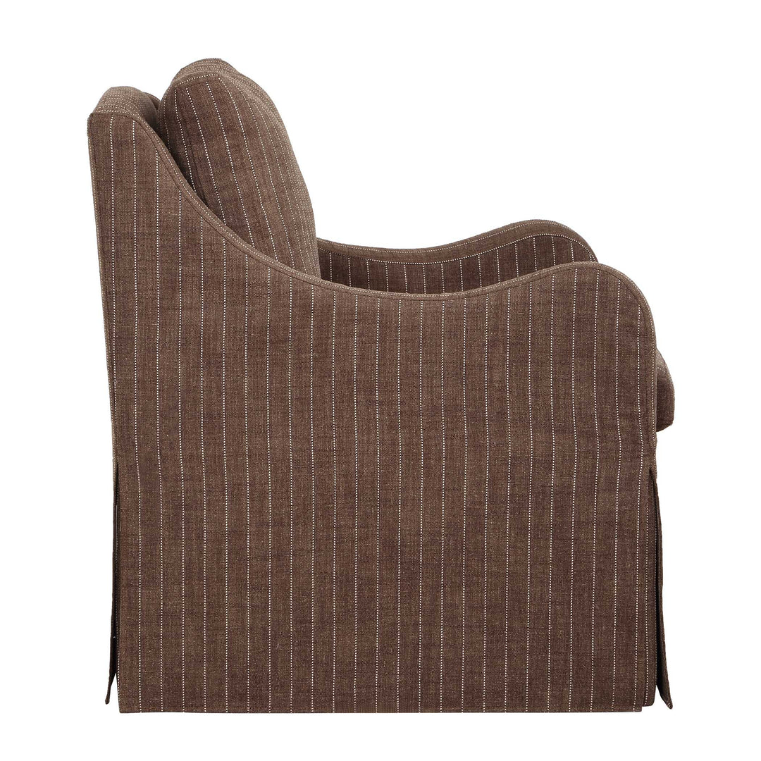 Luisa Pinstripe Swivel Chair