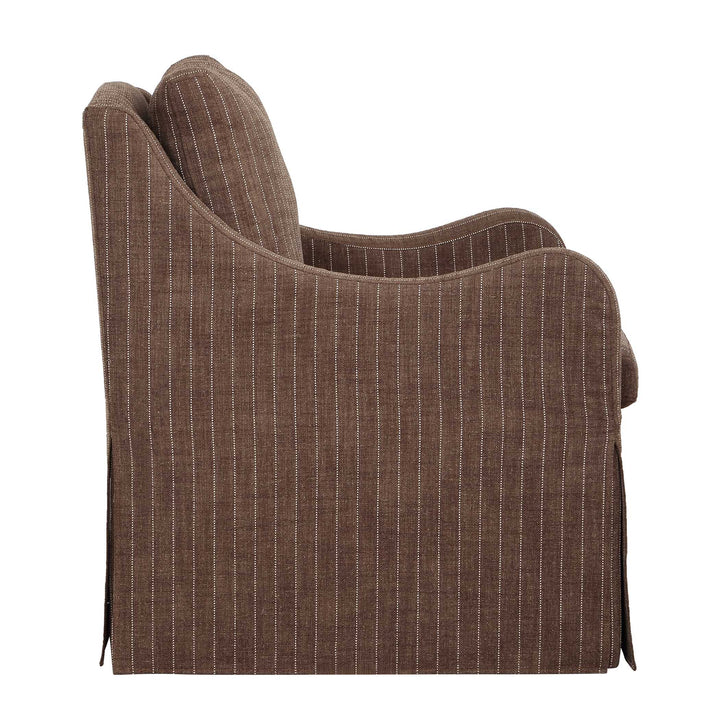 Luisa Pinstripe Swivel Chair
