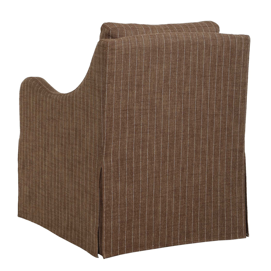 Luisa Pinstripe Swivel Chair