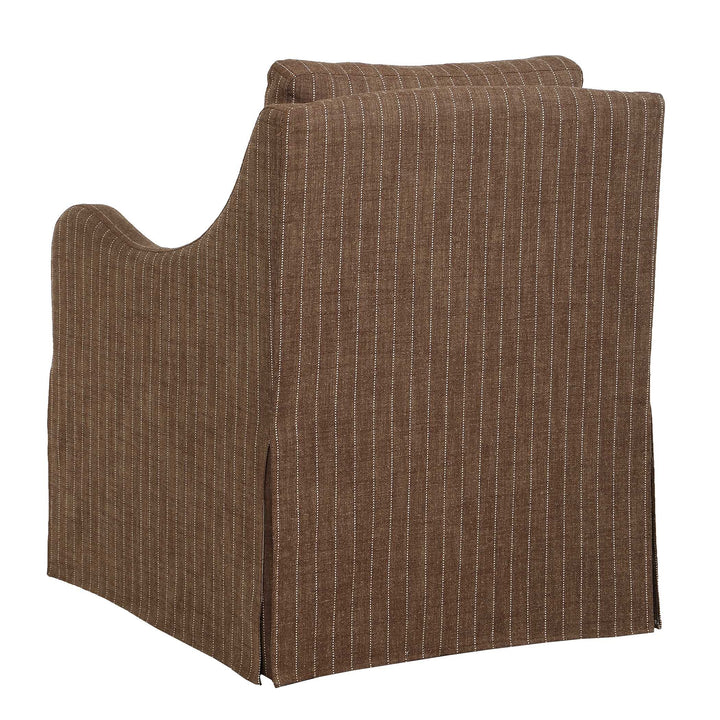 Luisa Pinstripe Swivel Chair