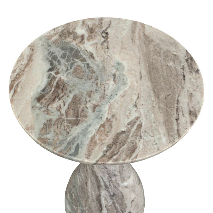 Shura Indoor-Outdoor Marble Accent Table