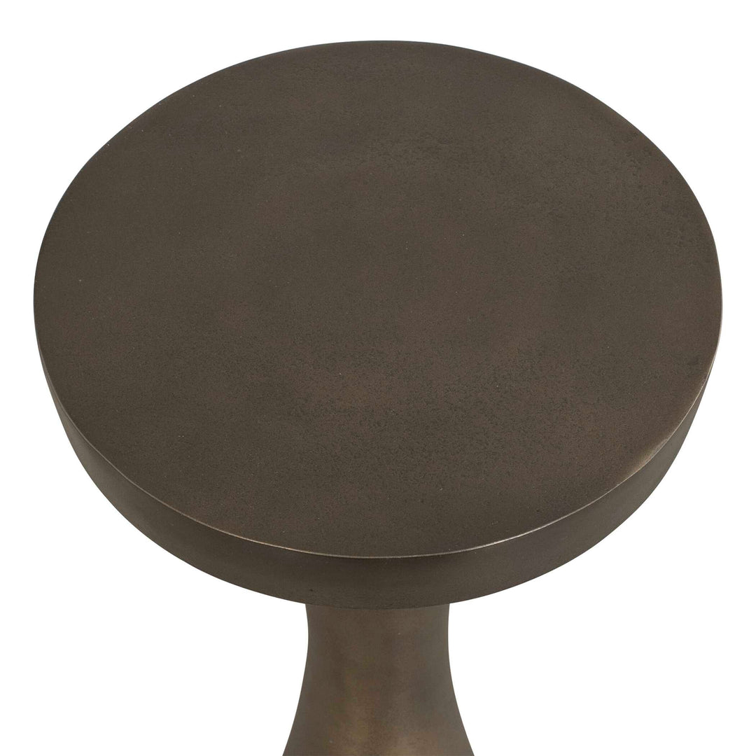 Miko Indoor-Outdoor Bronze Drink Table