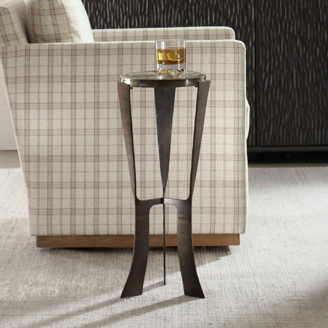 Renaud Dark Bronze Drink Table