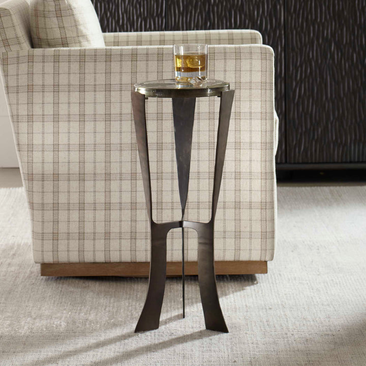 Renaud Dark Bronze Drink Table