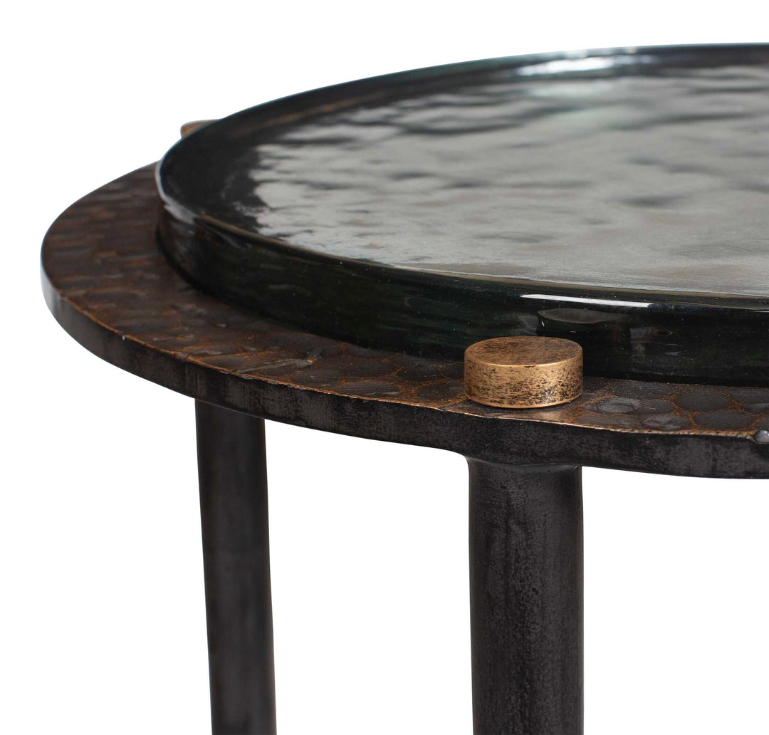 Kennington Round Glass Accent Table