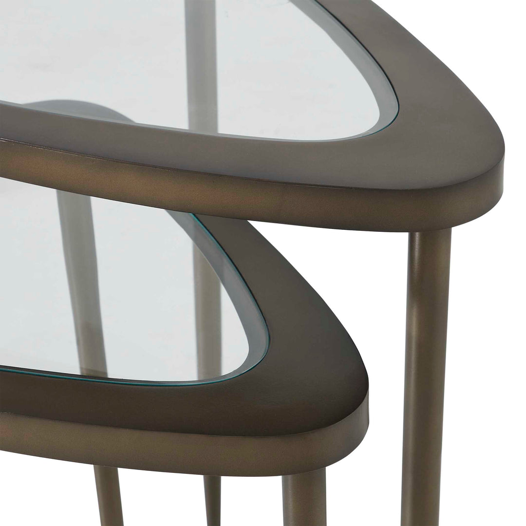 Millar Curved Nesting Tables, S/2