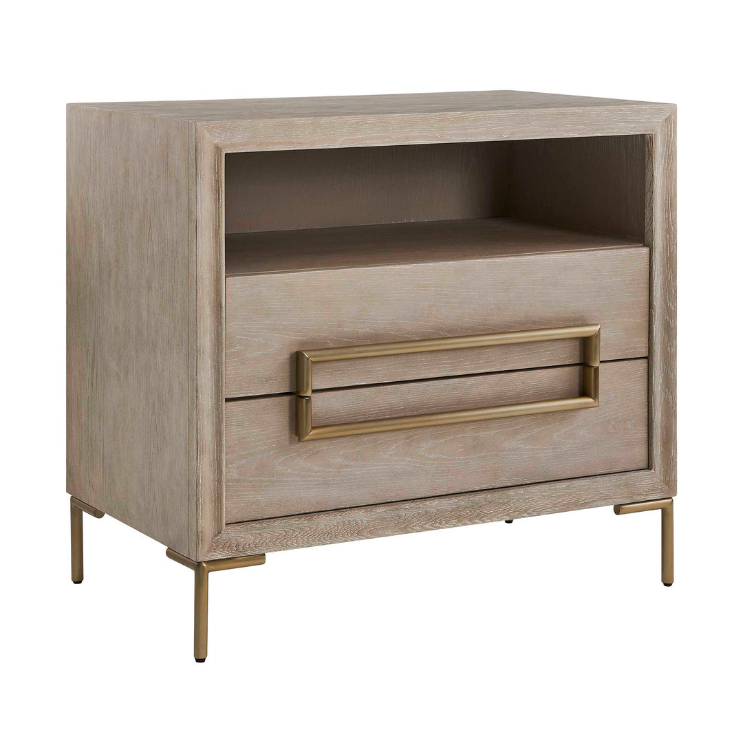 Alessia Modern Light Oak Side Table