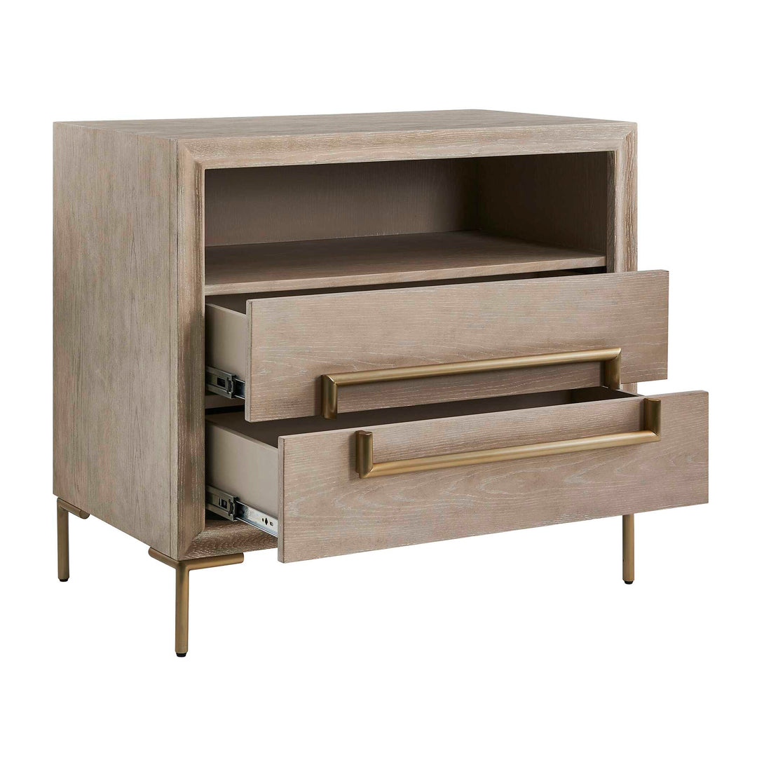 Alessia Modern Light Oak Side Table