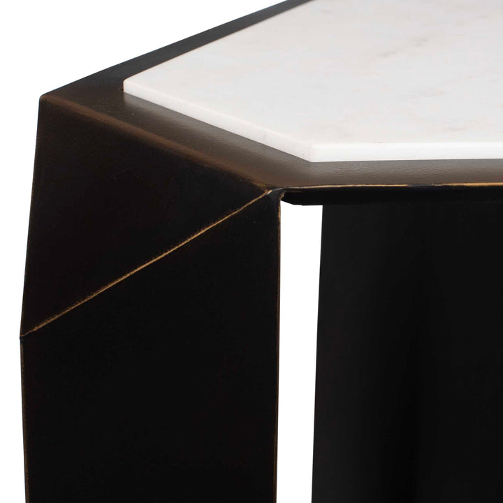 Keenan Geometric Accent Table