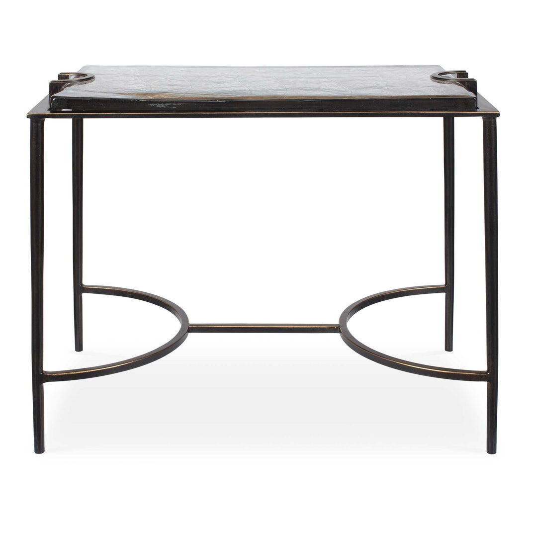 Eisen Textured Glass Accent Table