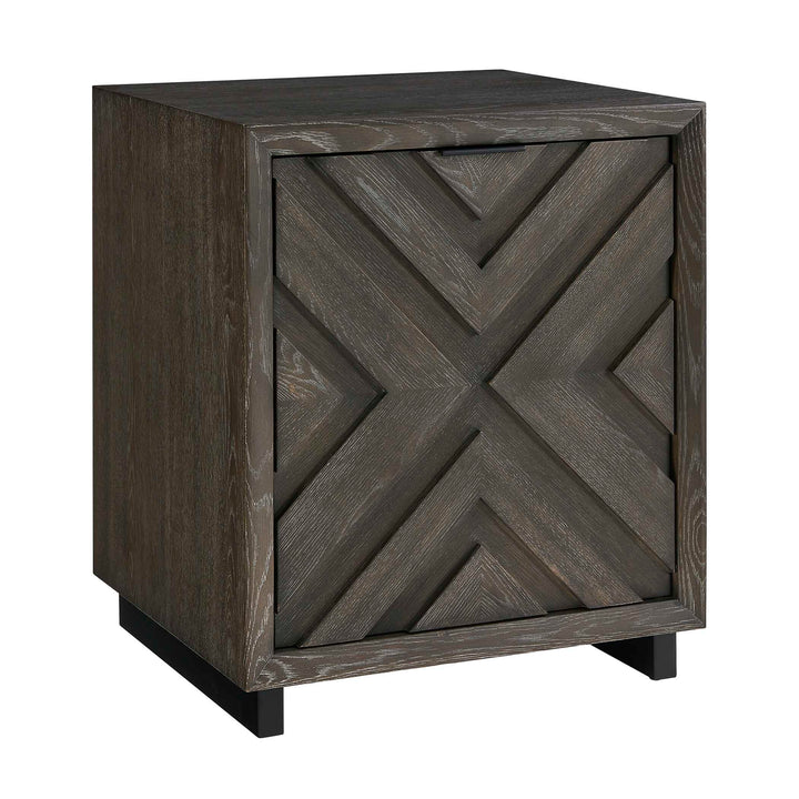 Barrett Dark Charcoal Oak Cabinet