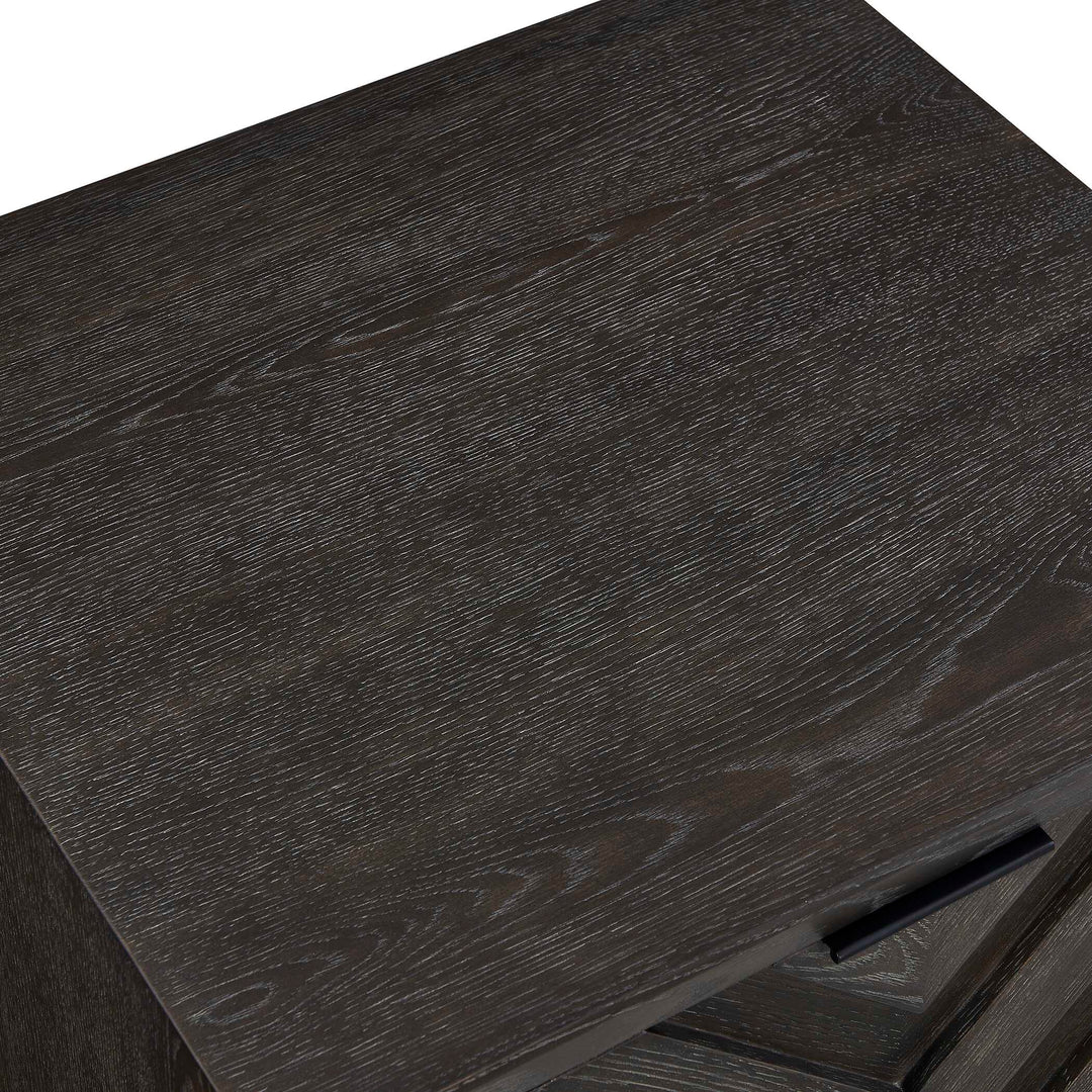 Barrett Dark Charcoal Oak Cabinet