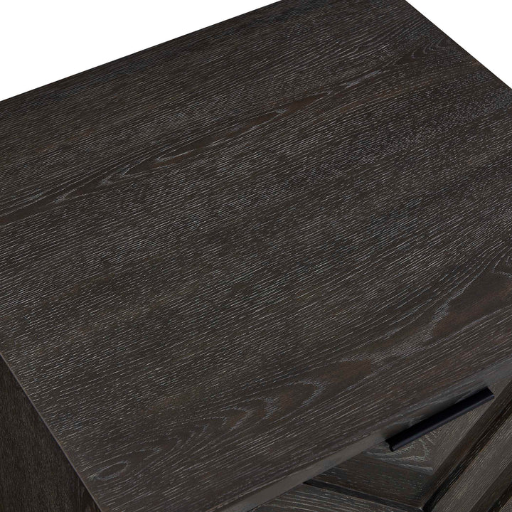 Barrett Dark Charcoal Oak Cabinet