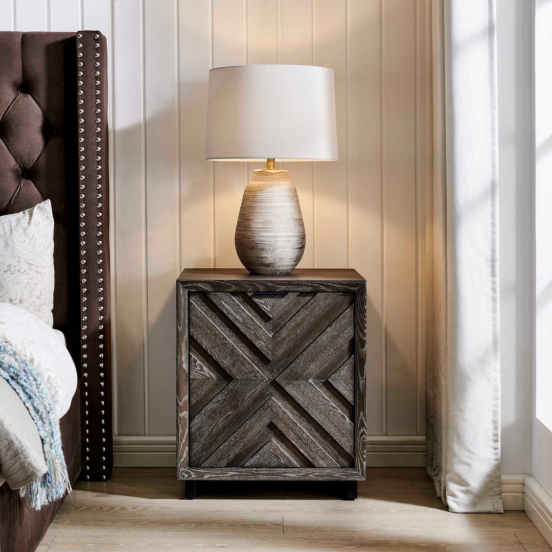 Barrett Dark Charcoal Oak Cabinet