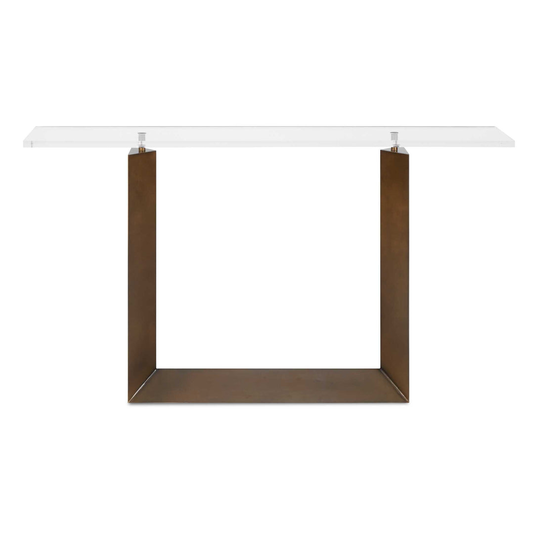 McElroy Modern Bronze Console Table