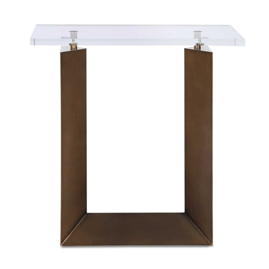 McElroy Modern Bronze Side Table