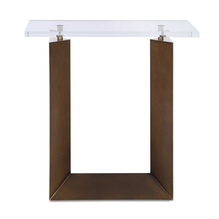McElroy Modern Bronze Side Table