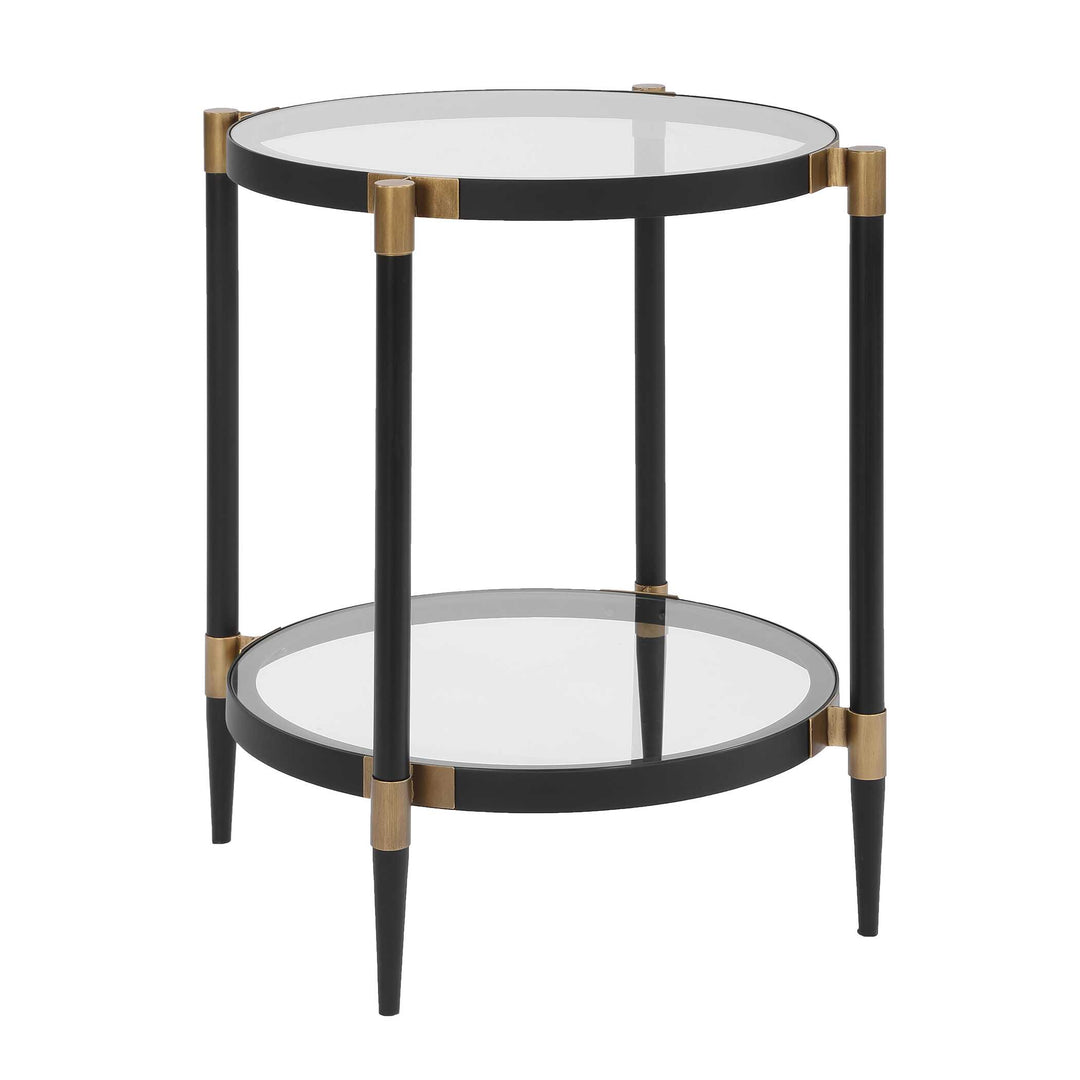 Chadid Round Glass Side Table