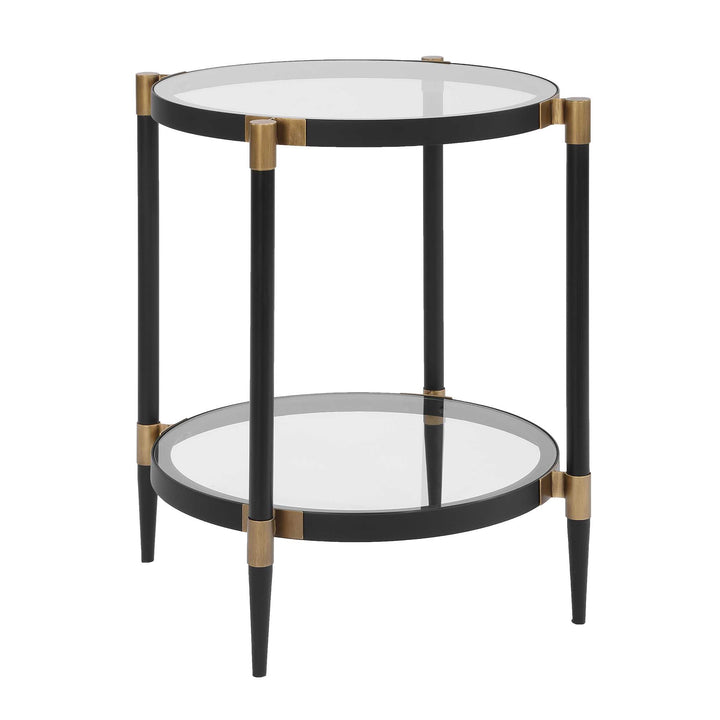 Chadid Round Glass Side Table