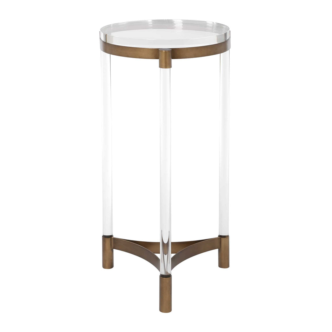 Pereira Round Acrylic Accent Table