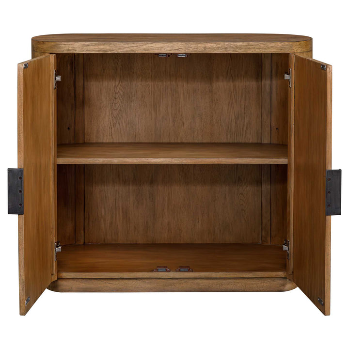 Newell Natural Wood 2 Door Cabinet